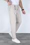 Linen Trousers, Button-Down Model, Lycra Stretch Fabric - 3