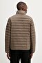 Men's Lightweight Nylon Quilted Puffer Brown Jacket Lv04Lc506G-Pdk - 3