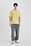 100% Cotton Comfort Regular Fit Comfortable Fit Crew Neck Back Printed Short Sleeve T-Shirt B8491Ax24Sm - 2
