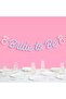 Silver Silver Gray Bride to Be Calligraphy Banner – Glittering Lettering Banner for Bachelorette Party - 3