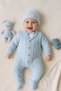 Ni̇pperland Men's 1-3-6-9 Months Collared Jumpsuit Knitwear Organic Cotton