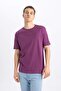 Regular Fit Crew Neck Printed Short Sleeve Heavy Fabric T-Shirt B4289Ax24Sp - 3