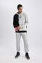 Defactofit Jogger Sweatpants Standard Fit Double Pockets Printed Elastic Leg B4488Ax24Sp - 4