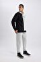 Defactofit Jogger Sweatpants Standard Fit Double Pockets Printed Elastic Leg B4488Ax24Sp - 3