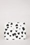 Women's Heart Printed Faux Leather Card Holder B8167Axns