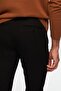 بنطلون Ds Damat Slim Fit أسود بخصر مطاطي وسحاب من الليكرا مريح للركض - 4