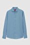 Ds Groom Slim Fit Petrol Classic Tie Tie Long Sleeve Easy-Iron Shirt - 5