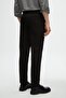 Ds Damat Slim Fit Black Dobby Side Elastic Waist Flexible Lycra Side Pocket Chino Trousers - 4