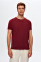 Comfort Burgundy 100% Cotton T-Shirt - 2