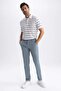 Regular Fit Chino Canvas Trousers Gabardine Pocket Straight Leg T1052Az23Sp