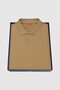 Regular Fit Mink Pique Textured 100% Cotton Non-Curling Polo Collar Embroidered T-Shirt