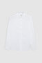 Ds Damat Comfort White Plain 100% Linen Shirt - 5