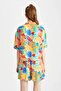 Coool Relax Fit Fruit Pattern Pajama Collar Short Sleeve Shirt Y9107Az22Hs - 6