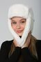 Winter Beanie with White Fur Ear Protectors - Warm Holder Accessory for Cold Weather Beanie1127 - 4