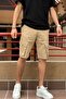 Men'S, Summer, Flexible, Cotton, Cargo Pocket, Gabardine Shorts 24Inp161