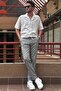 Men'S, Waist Elastic, Linen Look, Standard Fit, Lace-Up Woven Pants 216-2 - 3