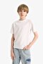 Boy's Regular Fit Crew Neck Short Sleeve Cotton Combed Cotton T-Shirt K1687A622Sp - 4