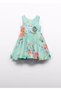 Abel&Lula Green Floral Detailed Linen Dress - 3