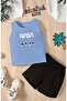 Printed Shorts Tee Unisex Children's Set