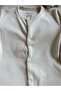 Mink Color Jumpsuit with Front Snaps - 3