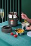 304 Steel Gray 1600 ml Vacuum Food Food Storage Thermos Sefertası cin597sy - 2