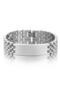316 L Silver 15 Mm. Wide Imprint Steel Men's Bracelet Eb83By