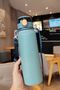 304 L Steel Blue 800 ml Water Bottle with Strap and Straw cin411mv-8 - 3