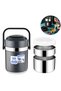 304 Steel Gray 1600 ml Vacuum Food Food Storage Thermos Sefertası cin597sy