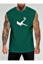 Football Player Printed Sleeveless T-Shirt