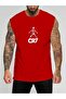 Football Player Printed Sleeveless T-Shirt