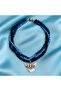 Hematite Onyx Crystal Three Row Energy Protection Necklace from Mind and Evil Eye - 4