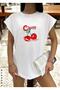 Sleeveless T-Shirt Printed