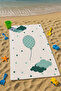 Green Balloon Patterned Children's Beach - Sea - Pool Towel Tlaph-200 - 2