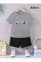 Unisex Kids Shorts Set - Character Printed