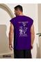 No Money but Love Printed Sleeveless T-Shirt