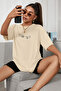 Hand Printed Oversize White T-shirt