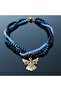 Hematite Onyx Crystal Three Row Energy Protection Necklace from Mind and Evil Eye - 6