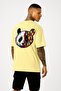 Panda Printed Oversize Black T-shirt