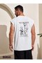 No Money but Love Printed Sleeveless T-Shirt