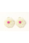 Girl's Buckle Organza Tulle Pompom Detailed Elastic Hair Buckle Set of 2 - 2