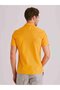 Men's Slim Fit Mustard Shirt, Plain Cuban Collar, Short Sleeve - 58164 - 6