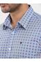Men's Slim Fit Long Sleeve Blue Shirt - 6