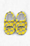 , Anti-Slip Sole, Organic Cotton Lined Home Shoes, Lemon Patterned Shoes