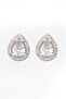 Zircon Cubic Zirconia White Drop Stone Earrings