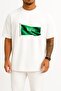 Oversize Saudi Arabia Flag Chest Design Unisex T-Shirt