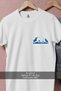 Oversize Blue Waves Sea Life Pocket Design Unisex T-Shirt - 2