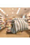 Striped Canvas Fabric Lined Scholarship Clutch Bag – Daily, Night, Beach and Makeup Bag Use - 7