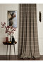 Lorenzo Linen Bearded Fon Curtain Mink - 3