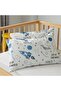 Baby Kids Pillow Case 35x45 (2 Pieces) Space Astronaut Gray - 2