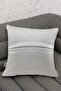 Bohemian Boho Themed Gray Cream Color Digital Printed Gift Set of 2 Throw Pillow Pillowcases - 3